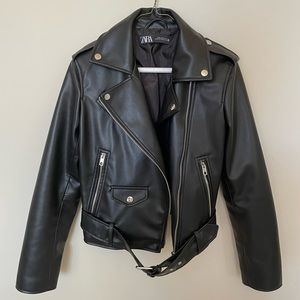 Zara leather jacket